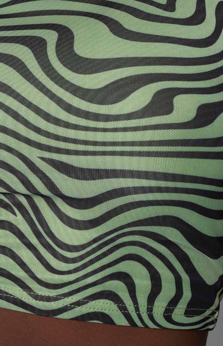 Rosalie Green Crop Top Product Image