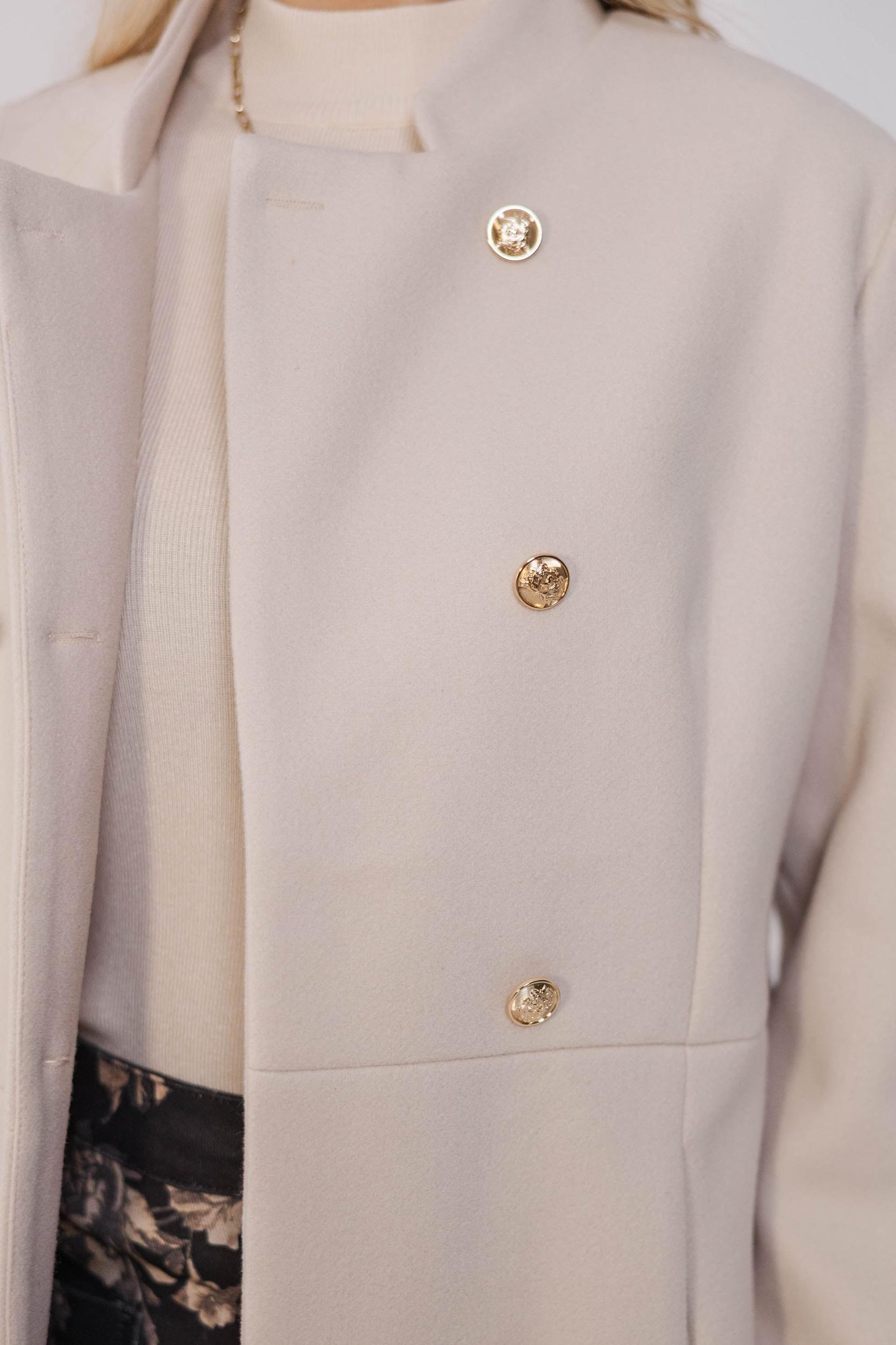 City Streets Oatmeal Brown Coat Female Product Image