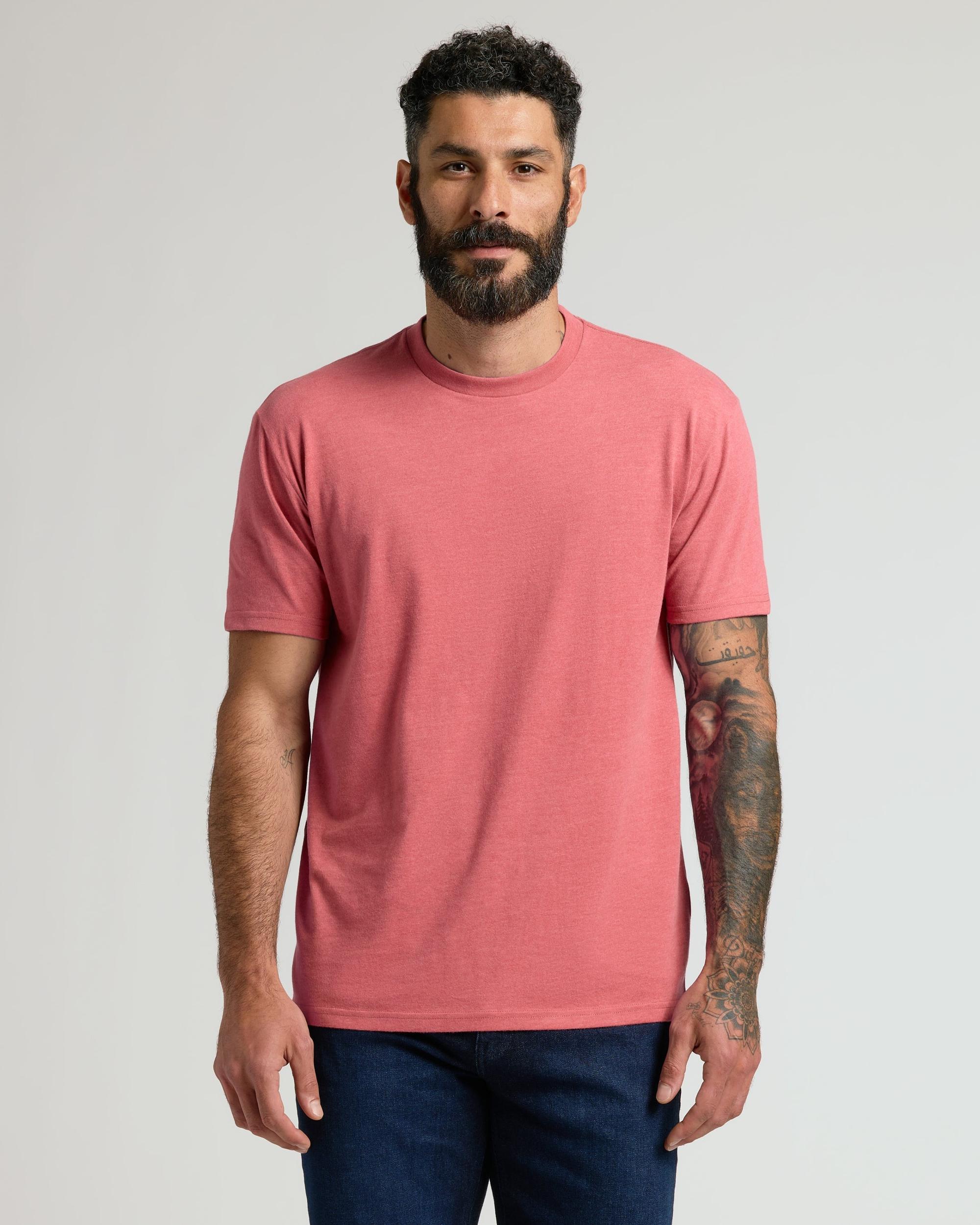 Heather Garnet Classic Crew Neck Product Image