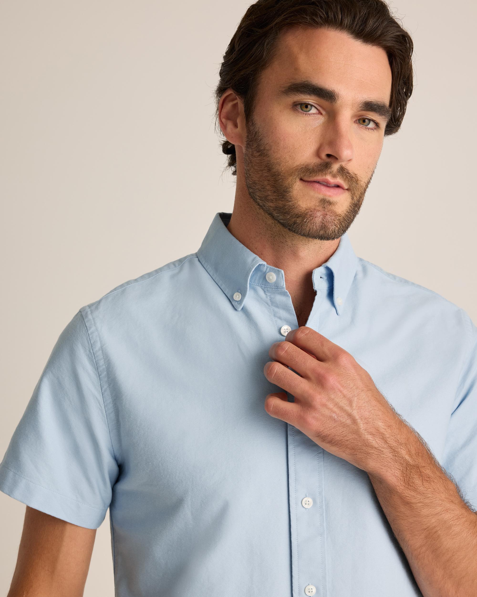 Quince | Men's Short Sleeve Oxford Shirt Organic Cotton Product Image