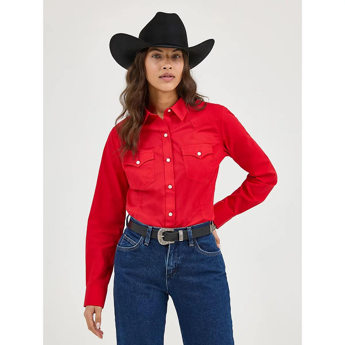 Women's Wrangler Western Button Down Shirt Product Image