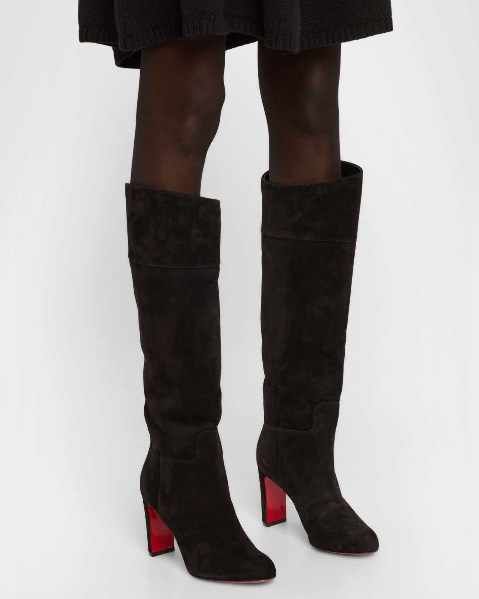 Loo Suede Red Sole Knee Boots Product Image