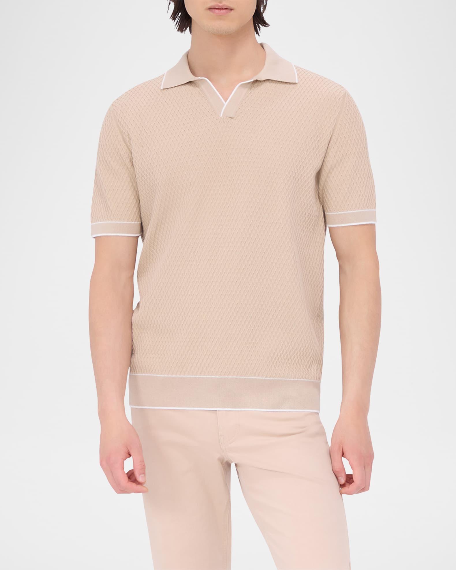 Mens Jacquard Johnny Collar Sweater Product Image