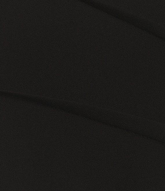 Calvin Klein Sideburst Boat Neck Sleeveless Ruched Pencil Dress Product Image