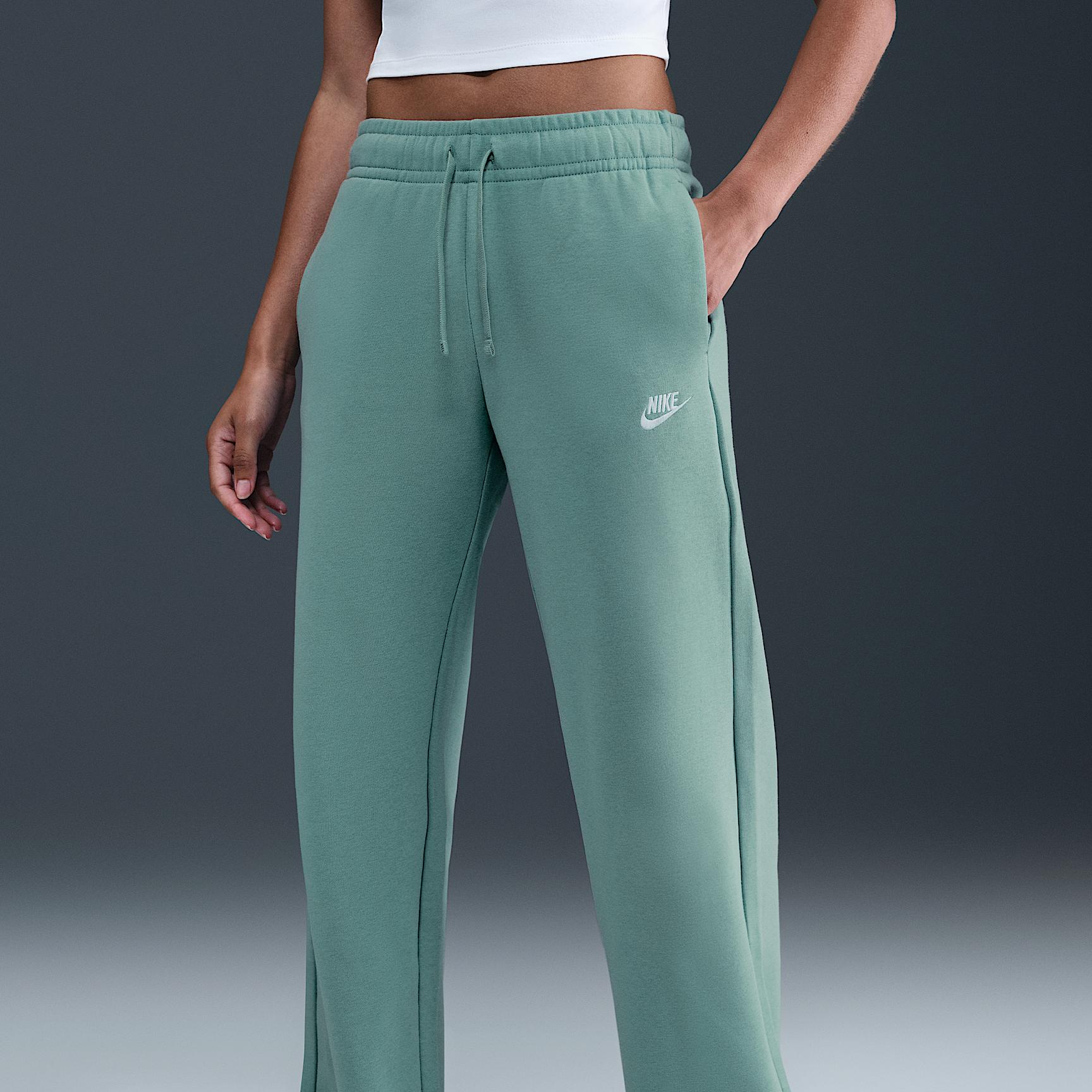 Women's Nike Sportswear Club Fleece Mid-Rise Wide-Leg Sweatpants Product Image