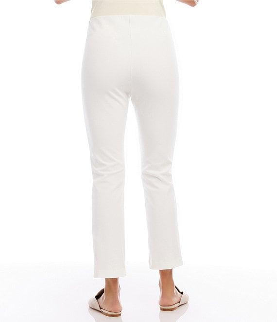 Karen Kane Pintuck Knit Cropped Pull-On Straight Leg Pants Product Image