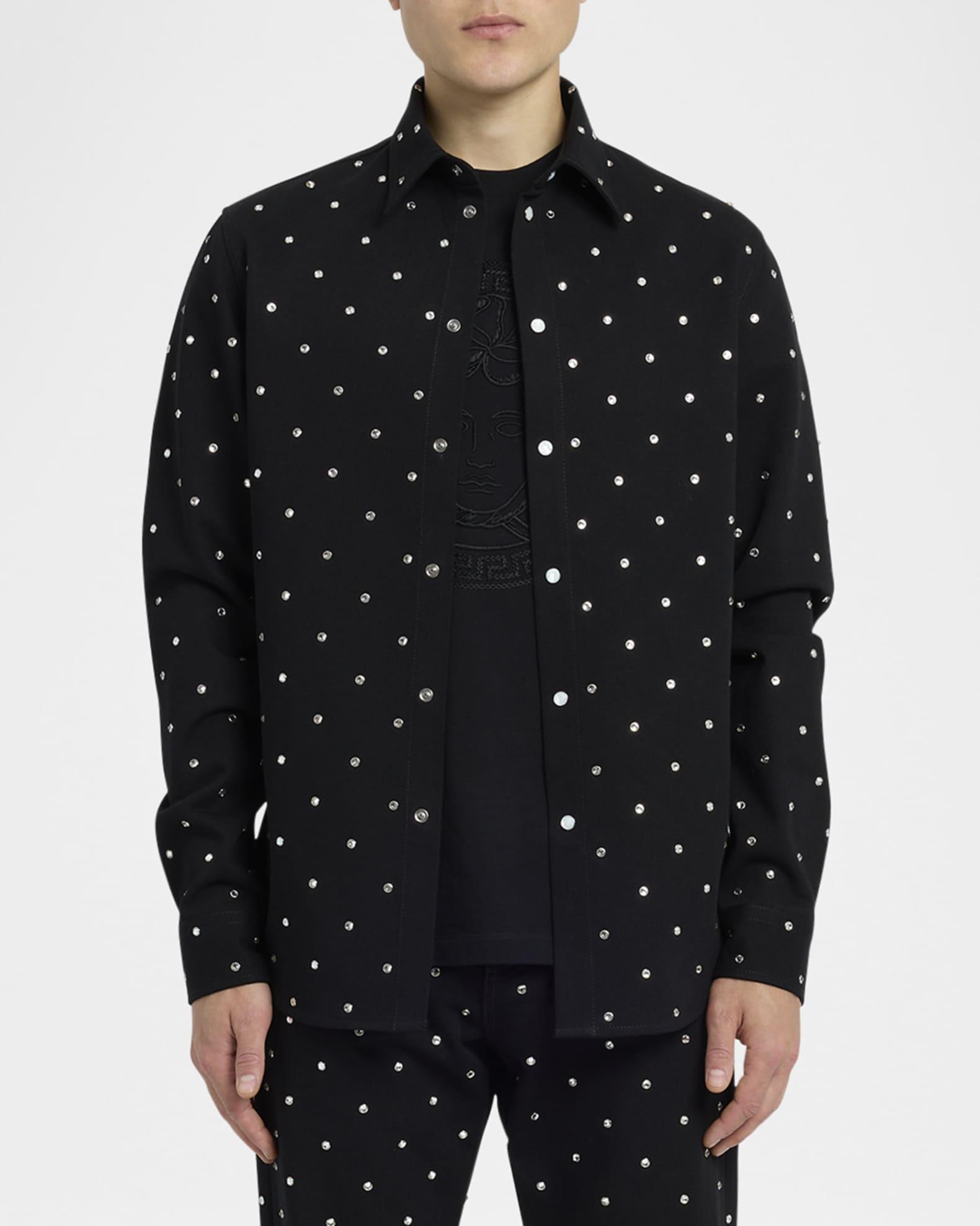 Men's Starry Sky Denim Shirt Product Image
