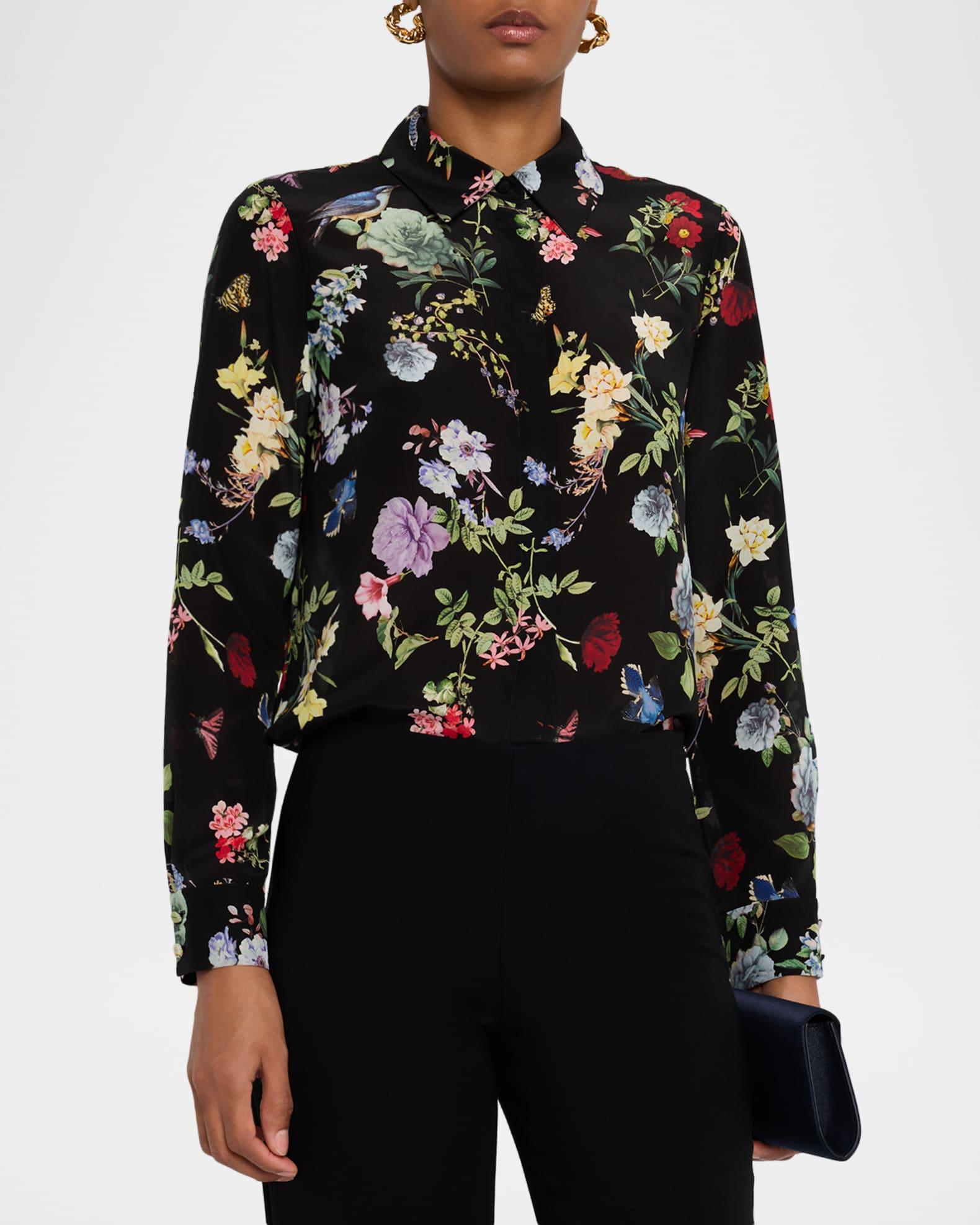 Venus Floral Willa Placket Top Product Image