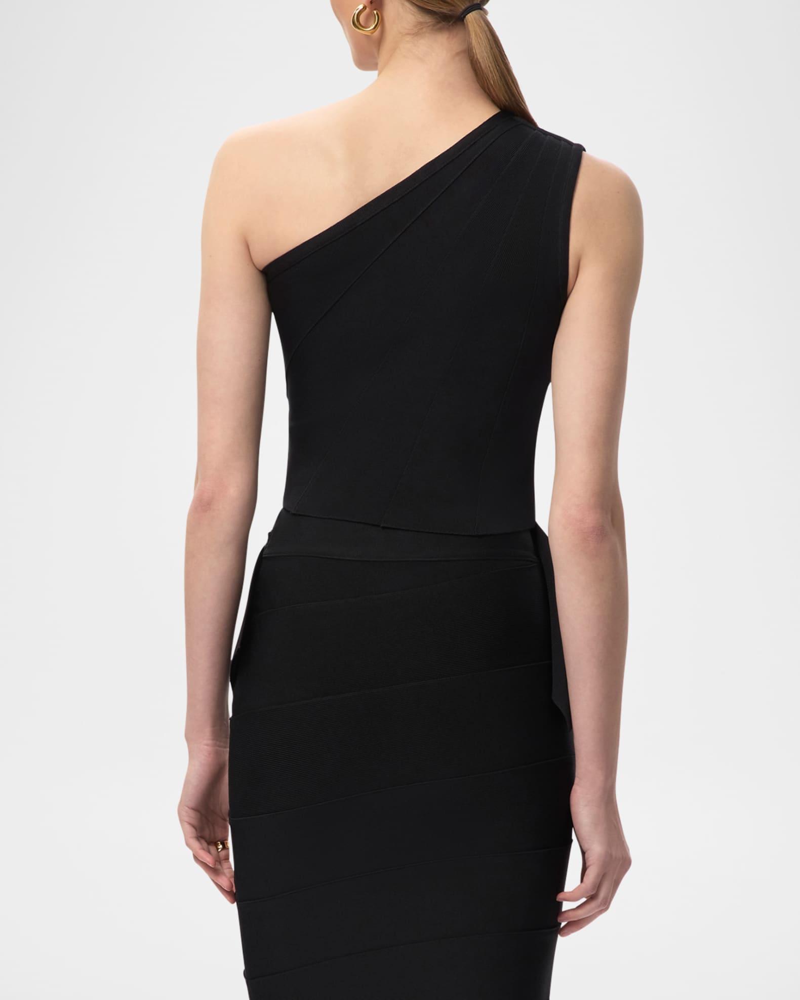 The Betty One-Shoulder Peplum Top Product Image