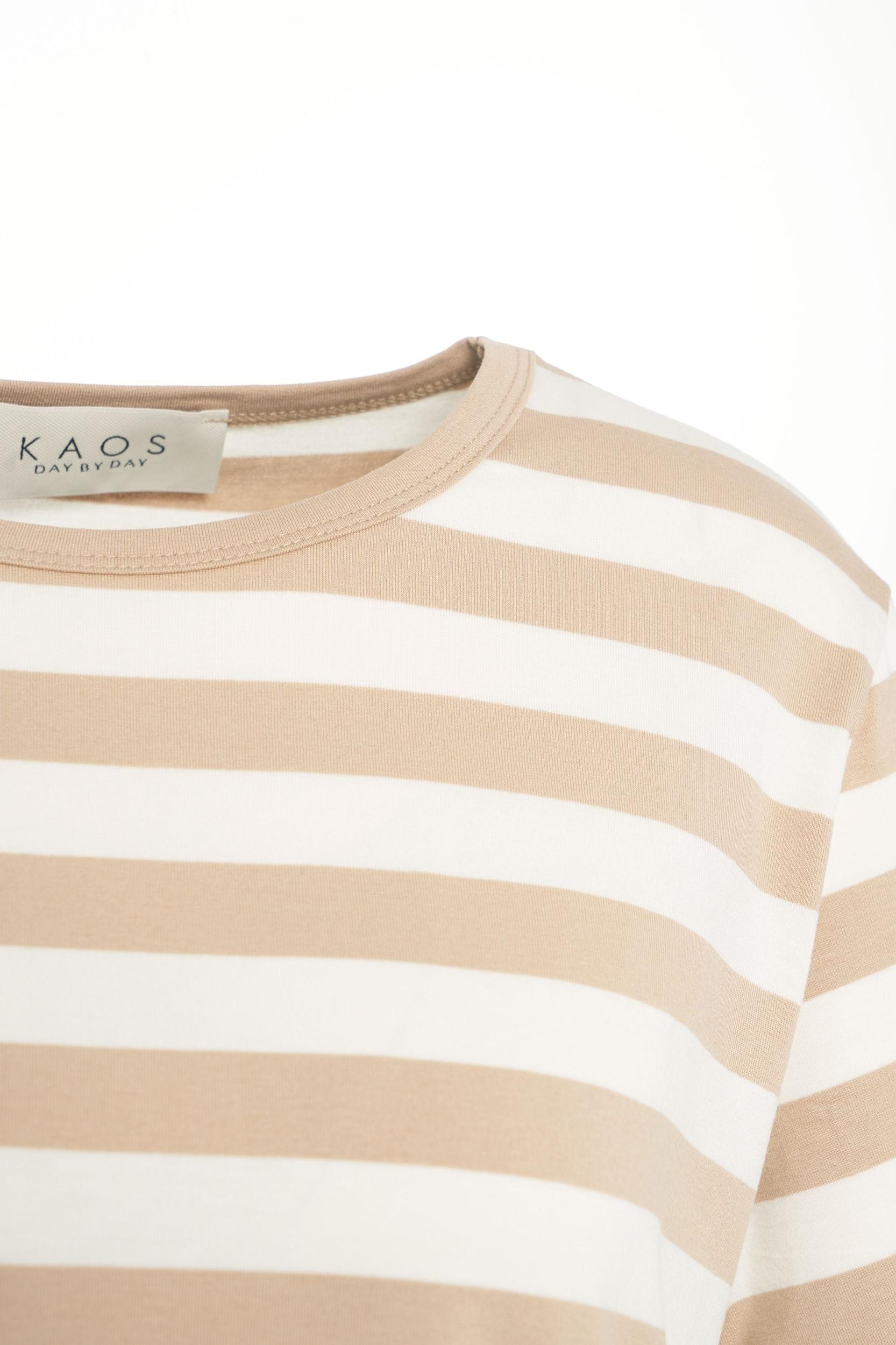 Striped cropped t-shirt Product Image