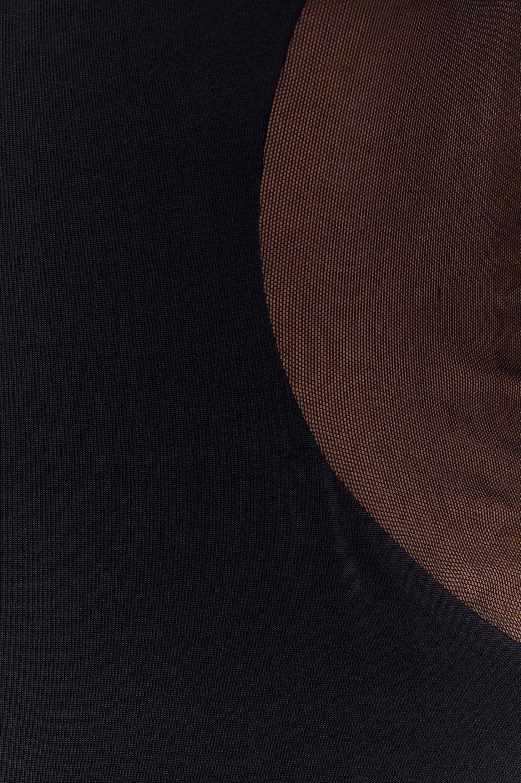 Massie Slinky And Mesh Maxi Dress - Black Product Image