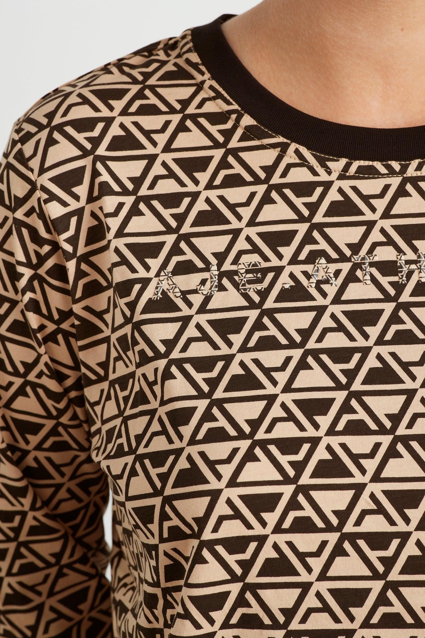 Geo Print Long Sleeve T-Shirt 127 Product Image