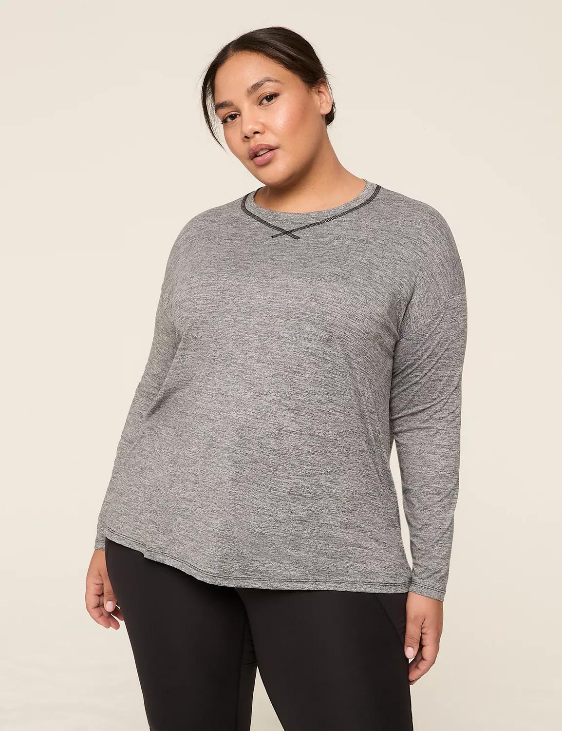 LIVI Soft Long-Sleeve Crew-Neck Recycled Tee Product Image