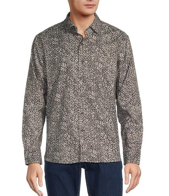 Tommy Bahama Lazlo Seaside Soiree Long Sleeve Silk-Blend Shirt Product Image