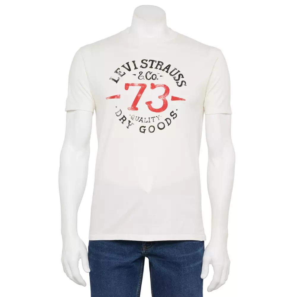 Men's Levi's® Relaxed-Fit Short-Sleeve Graphic Tee, Size: Small, White Product Image