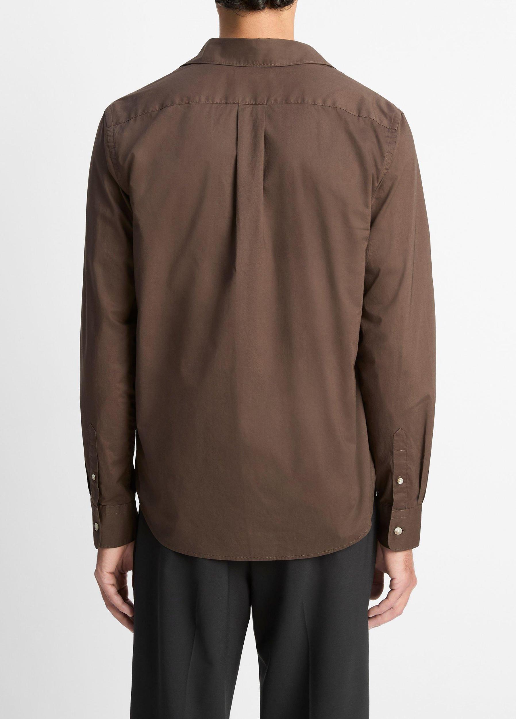 Cotton Poplin Button-Front Shirt Product Image