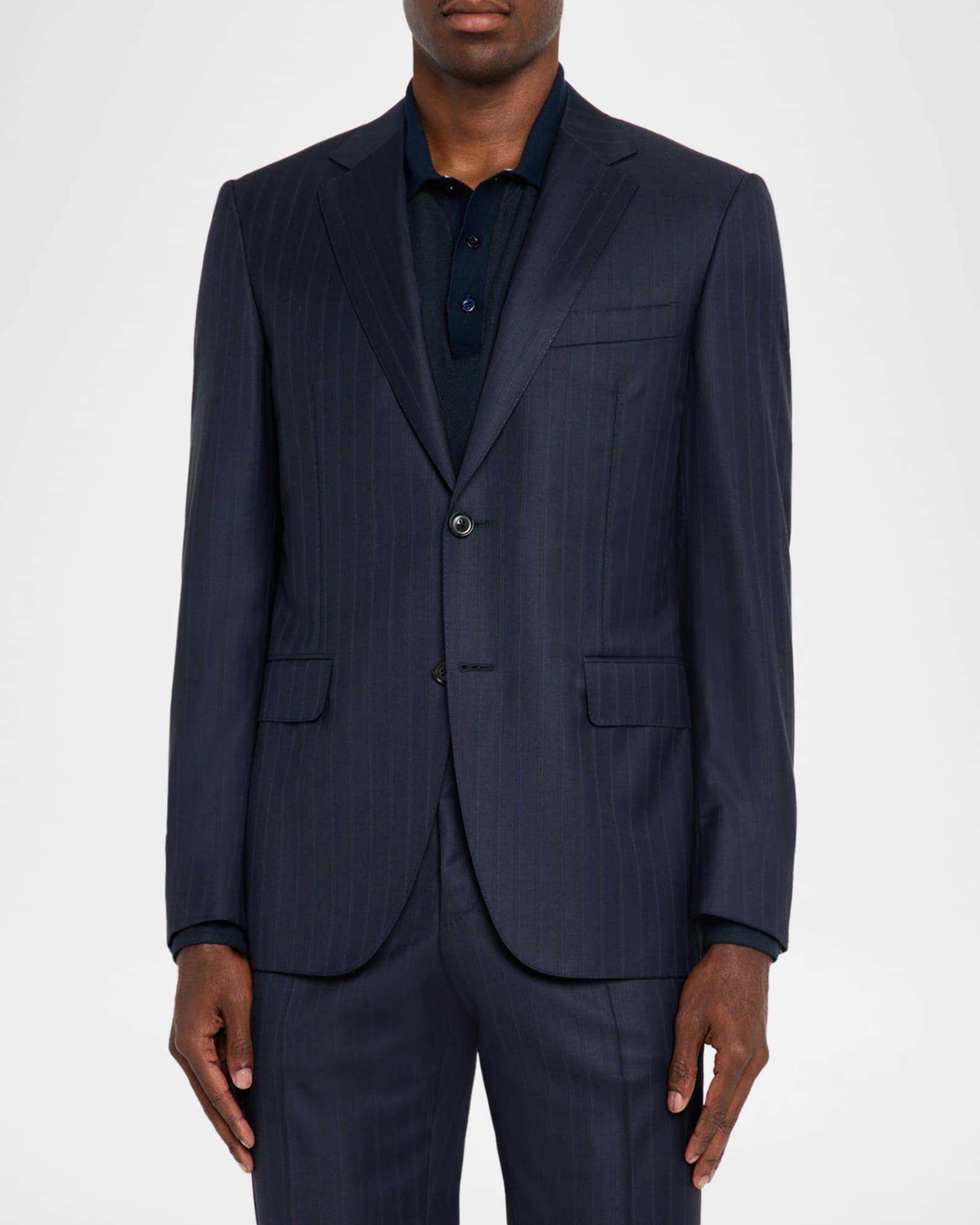 Men's Tonal Stripe Wool Stretch Sport Coat Product Image