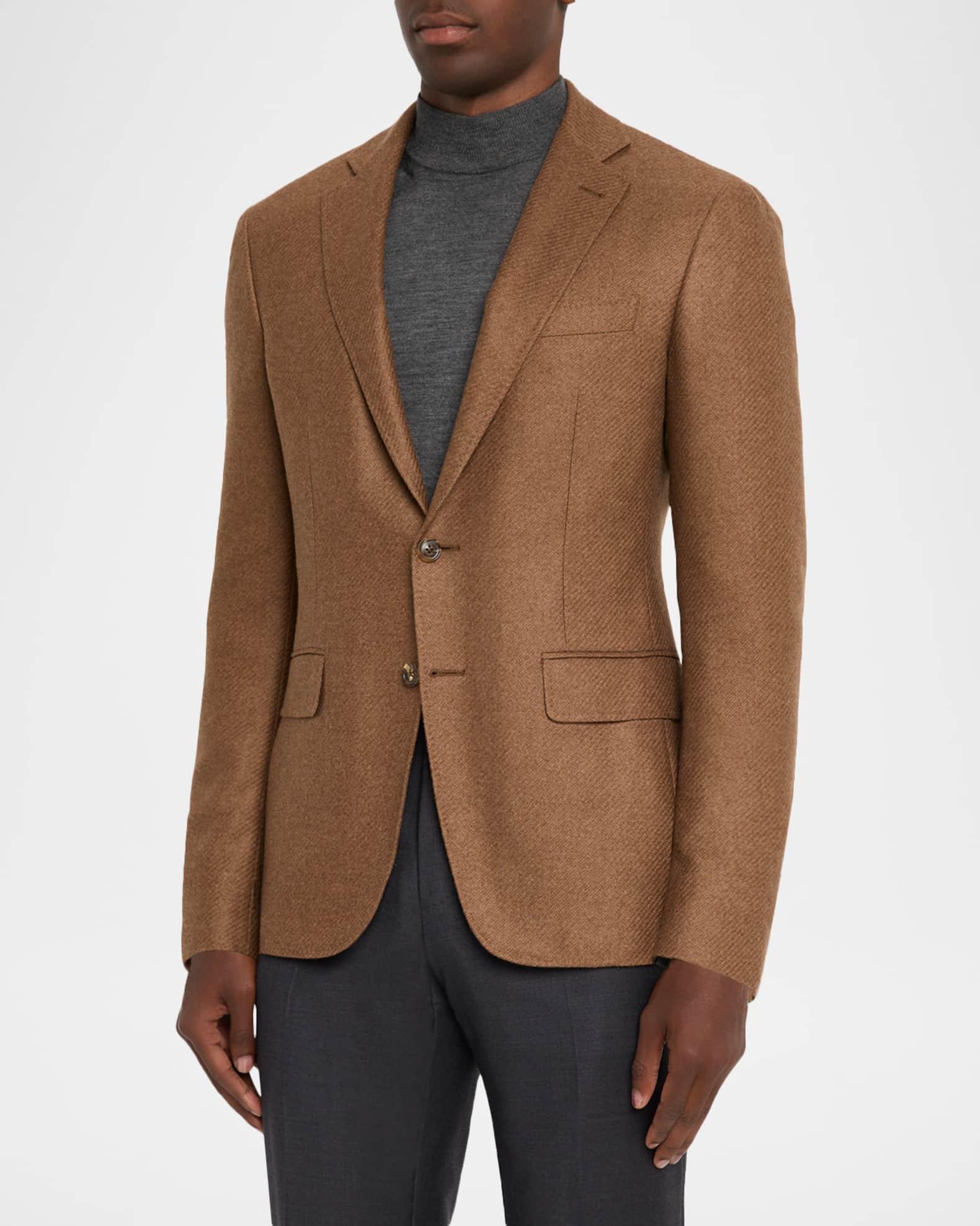 Men's Cashmere and Silk Notch Lapel Blazer Product Image
