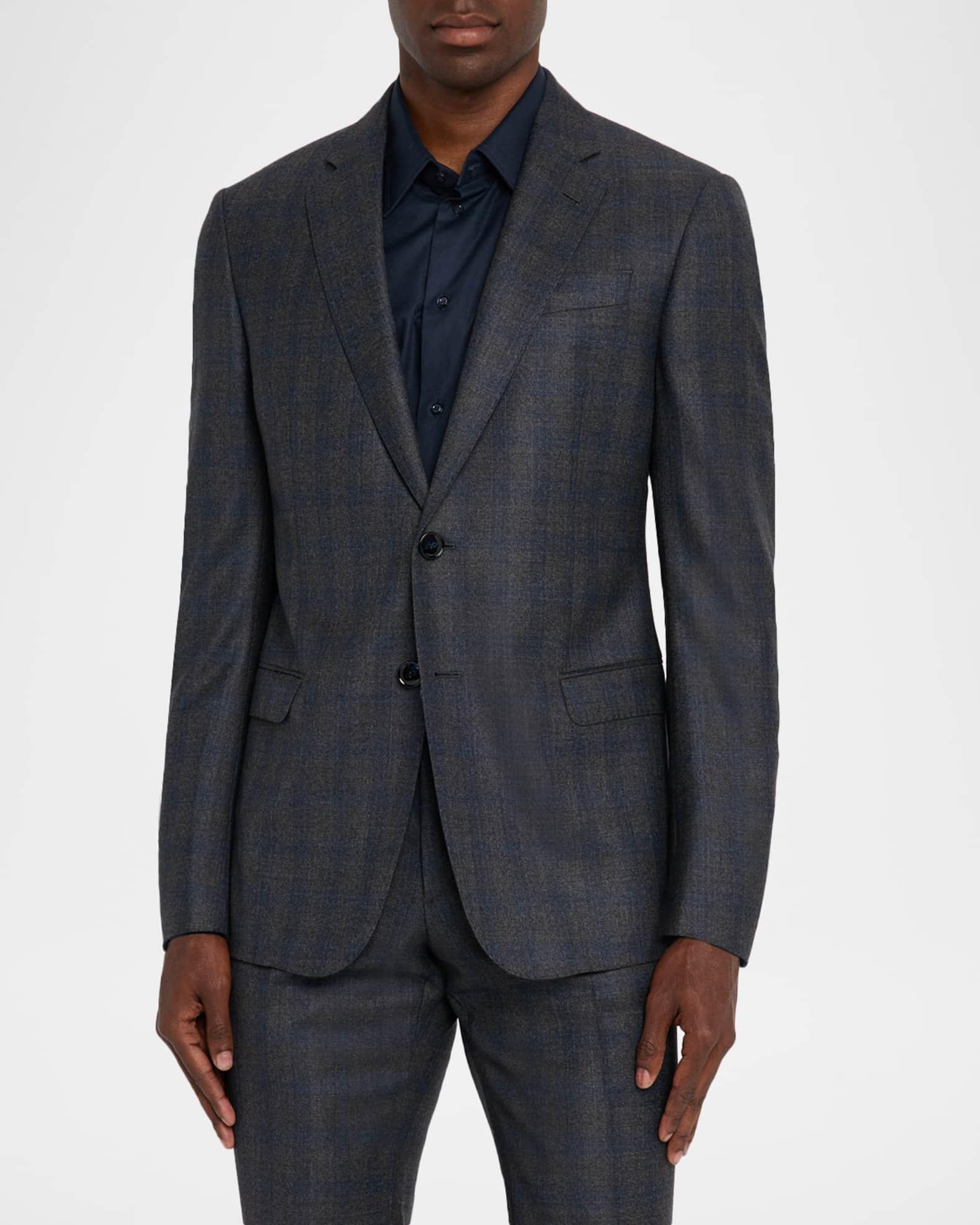 Men's Blurred Plaid G Line Two-Piece Suit  Product Image