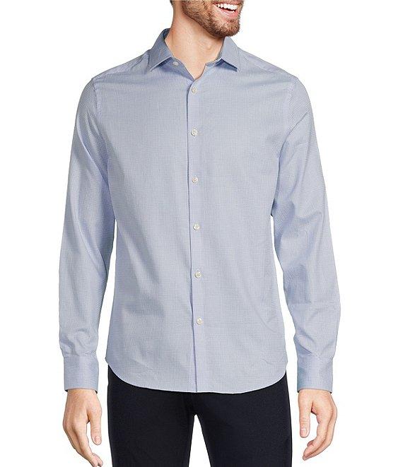 Murano Slim Fit Crosshatch Long Sleeve Woven Shirt Product Image