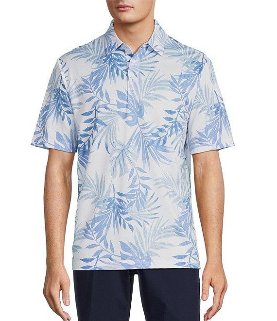 Roundtree & Yorke Performance Short Sleeve Conversational Fishing Lure Print Polo Shirt Product Image