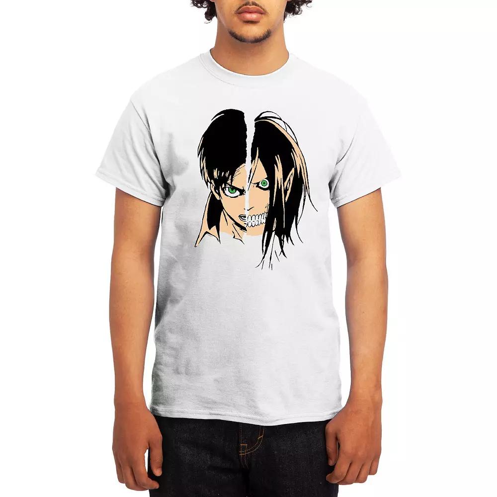 Men's Attack on Titan Mikasa Flying Emblem Tee, Boy's, Size: XXL, White Product Image