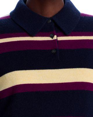 Cashmere Collegiate Striped Polo Product Image