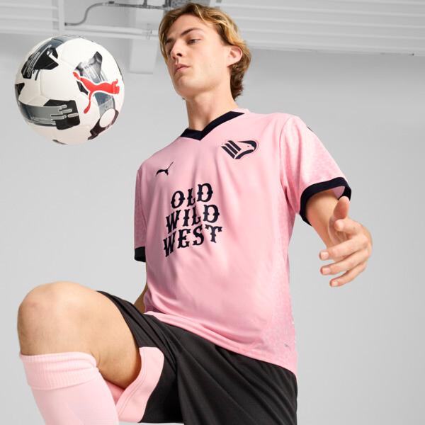 PUMA Palermo F.C. 24/25 Home Replica Men's Soccer Jersey in Team Light Pink/Black Product Image