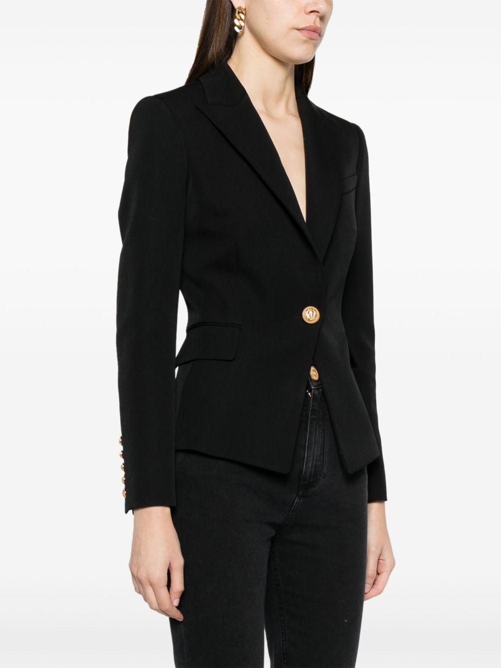 single-breasted wool blazer Product Image