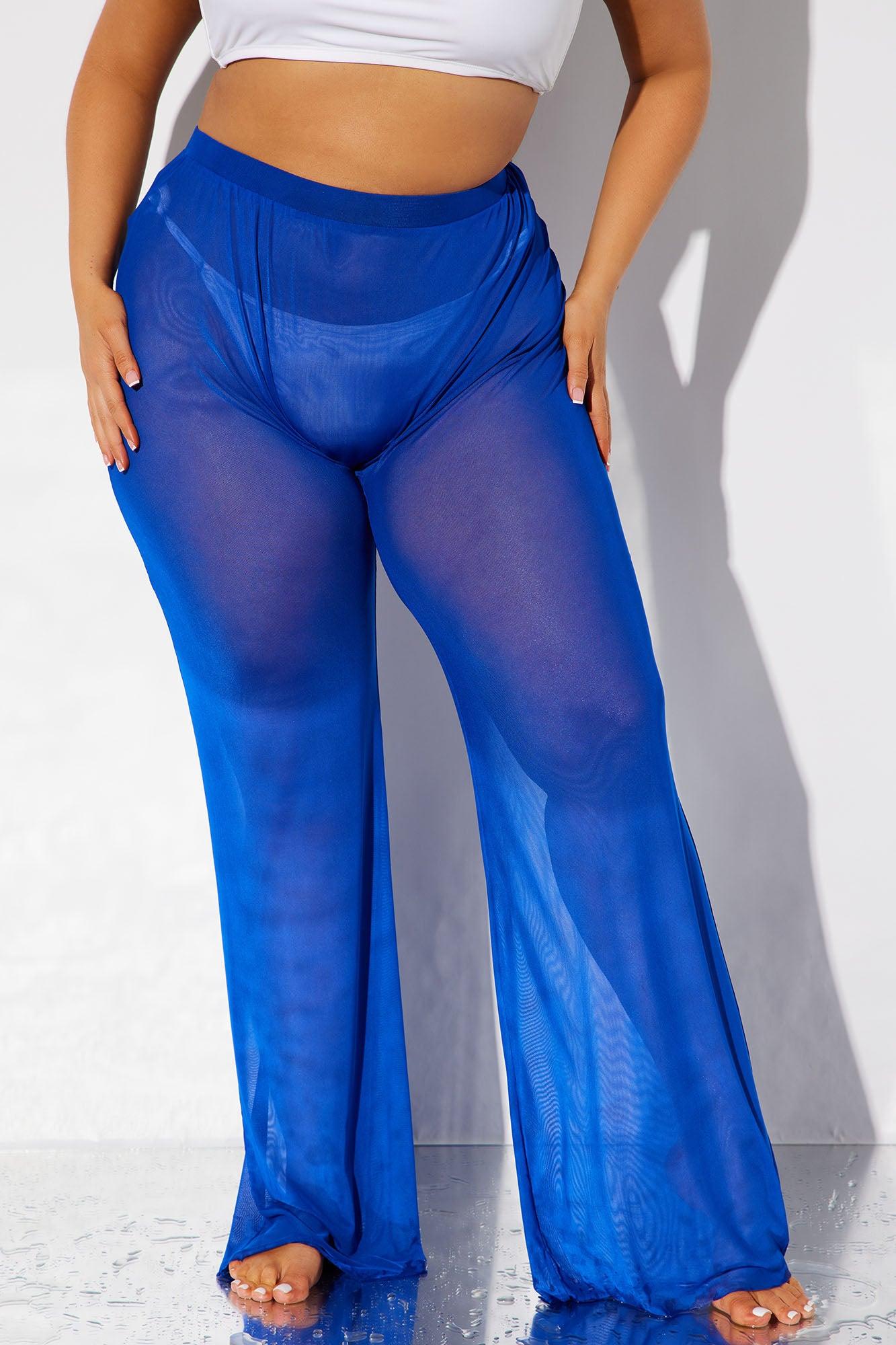 Maui Mesh Swim Cover Up Pant - Royal Product Image