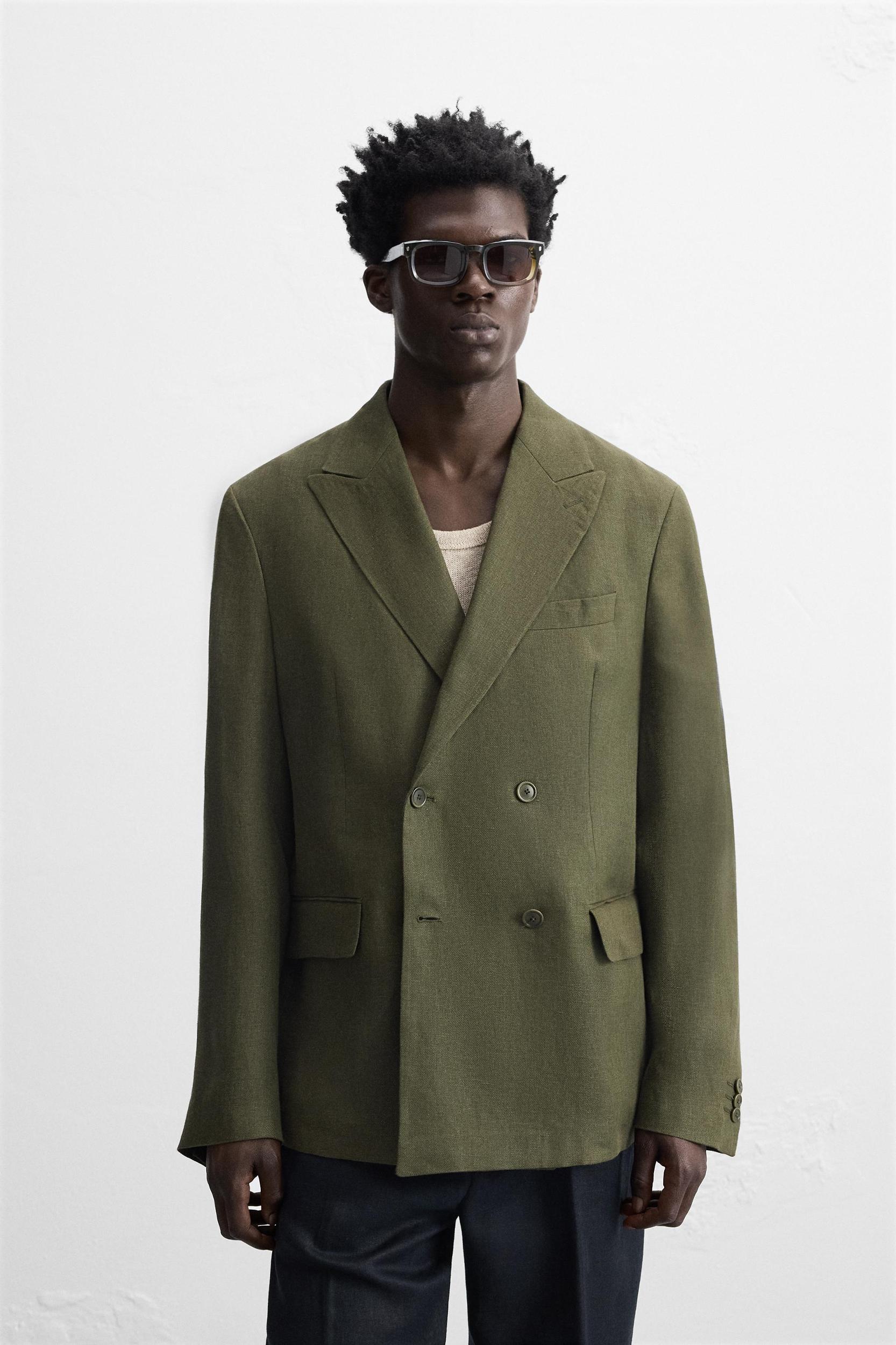 100% LINEN SUIT BLAZER Product Image