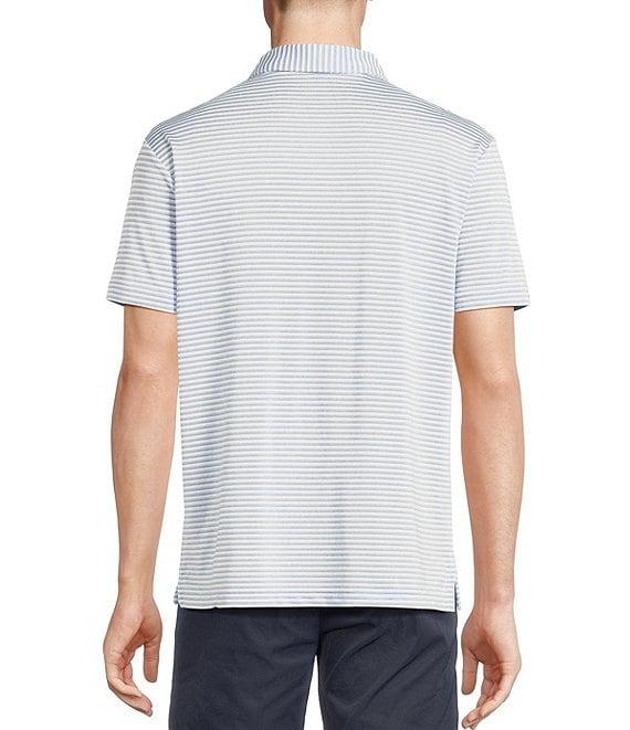 Cremieux Blue Label Performance Stretch Striped Short Sleeve Polo Shirt Product Image