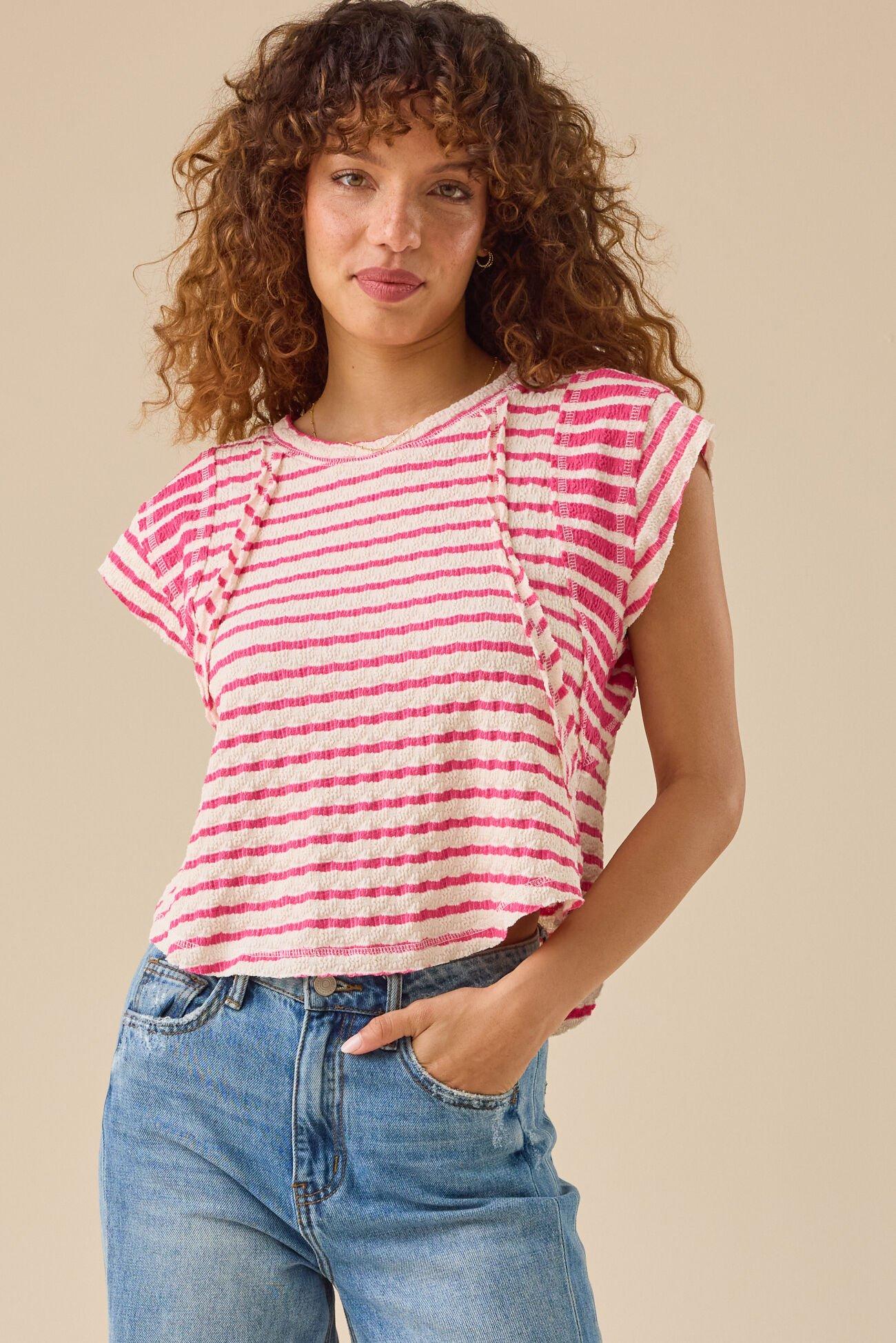 Marlee Mixed Stripe Top Product Image