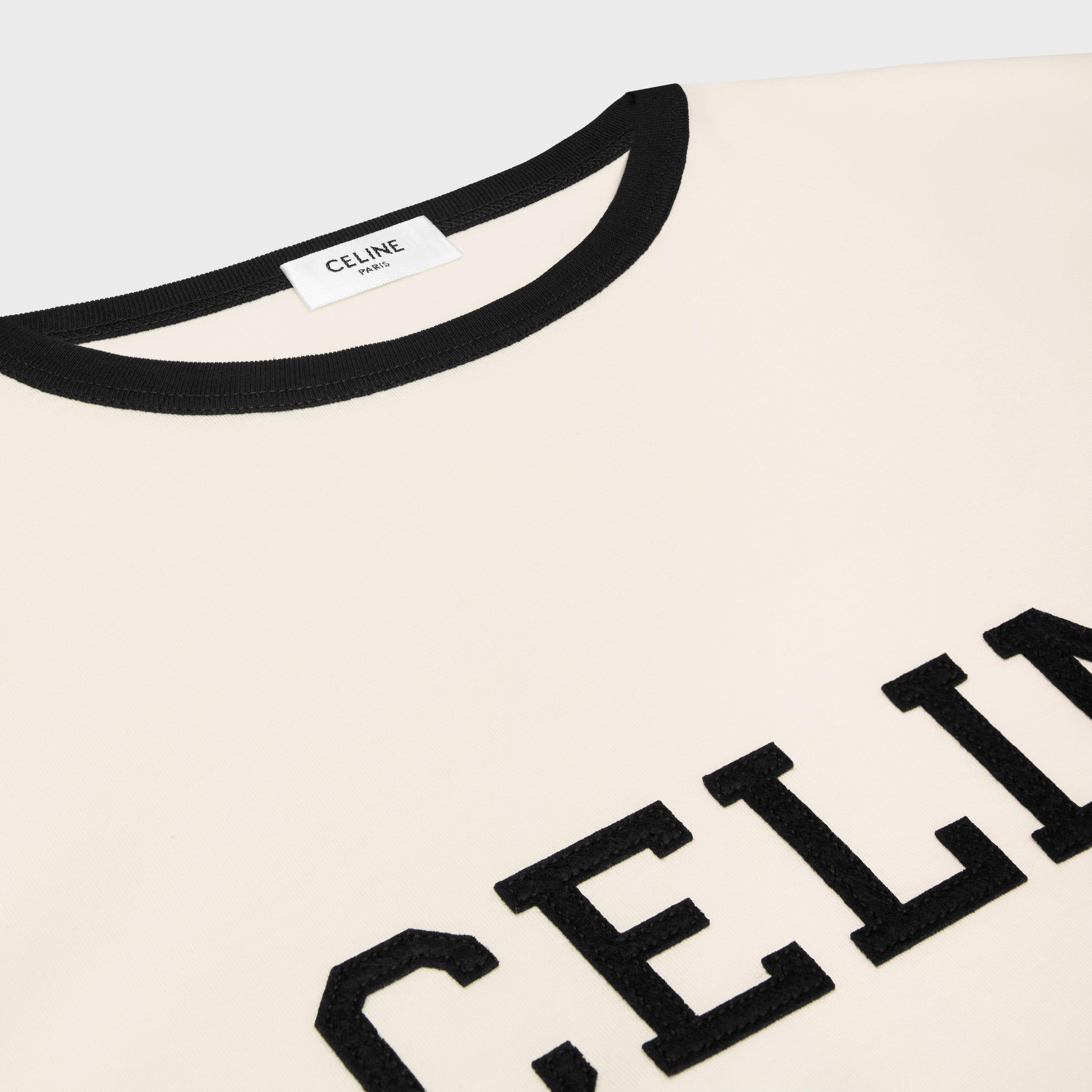 celine regular t-shirt in cotton jersey Product Image