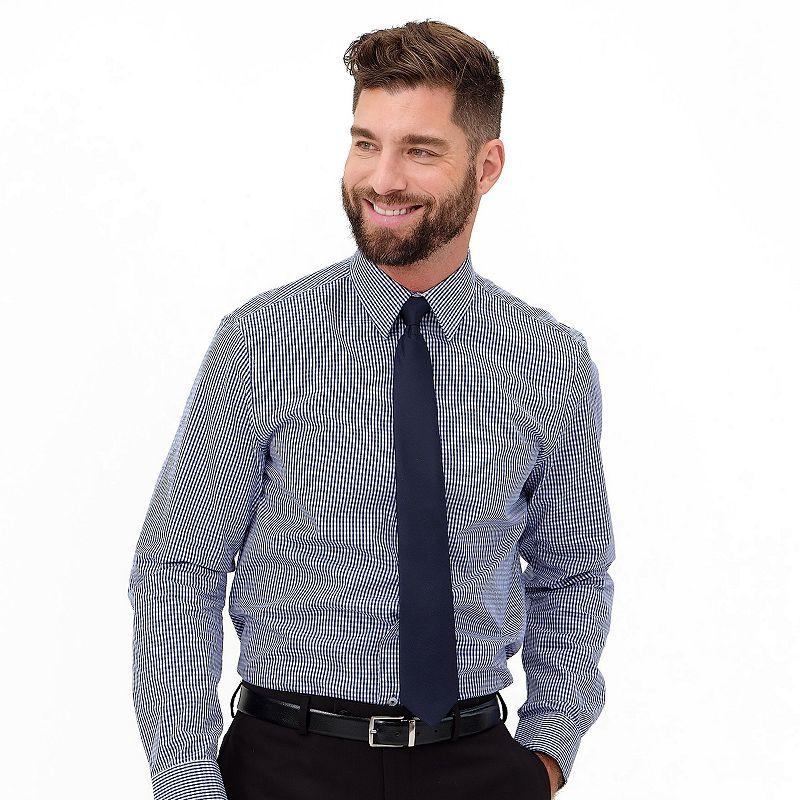 Men's Nick Graham Modern-Fit Stretch Dress Shirt & Tie Set,  Product Image