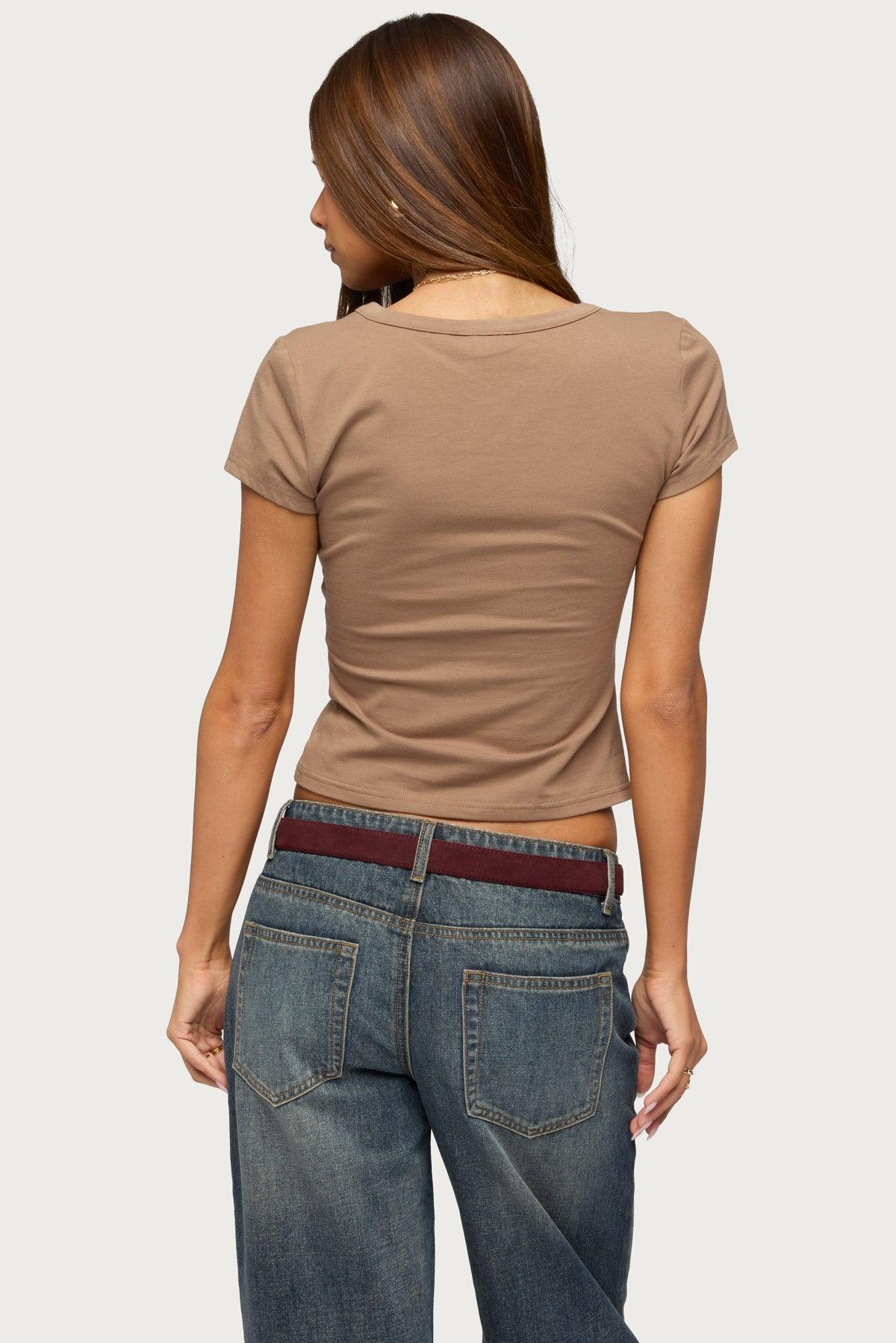 Merinda V Neck T Shirt Product Image