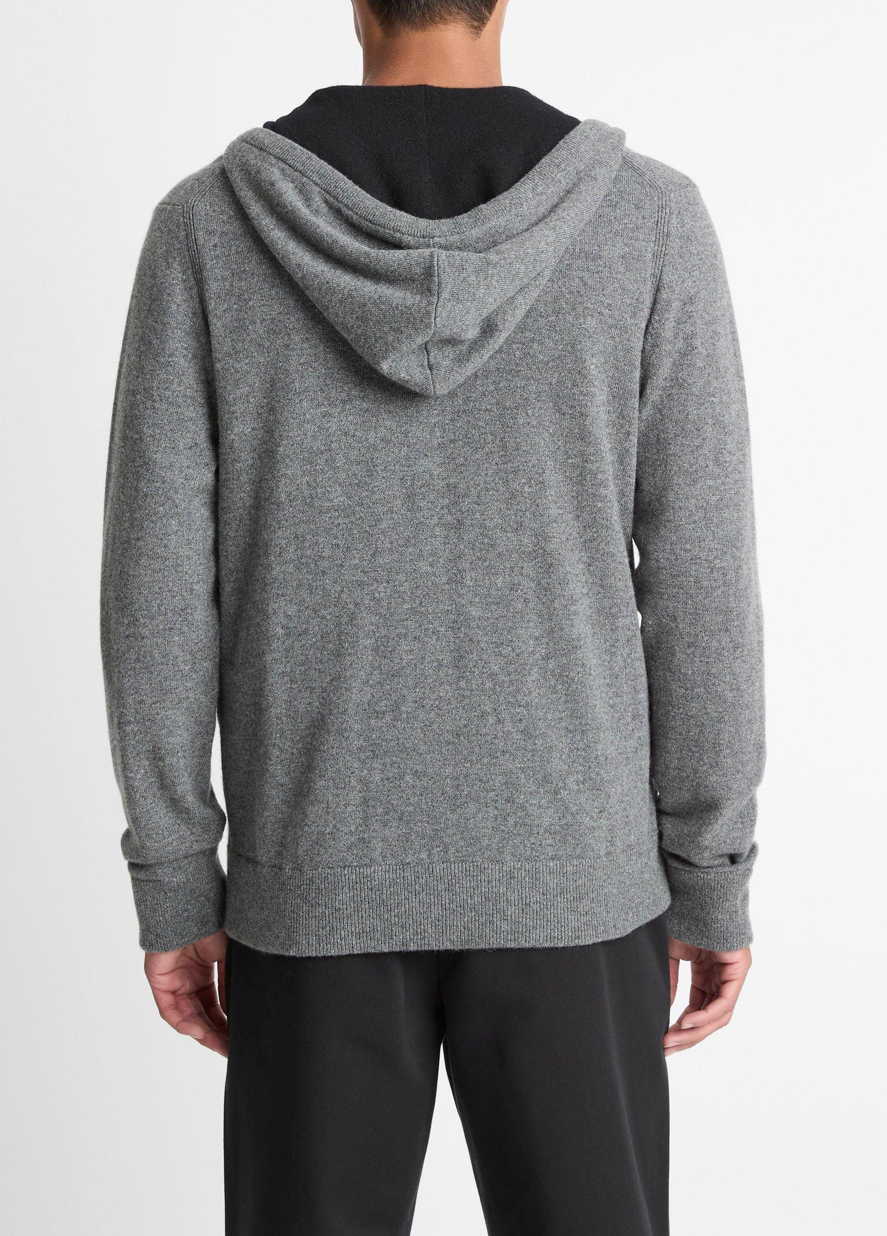 Cashmere Zip-Front Hoodie Product Image