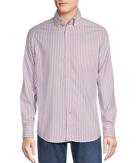 Cremieux Blue Label Stripe Oxford Long Sleeve Woven Shirt Product Image