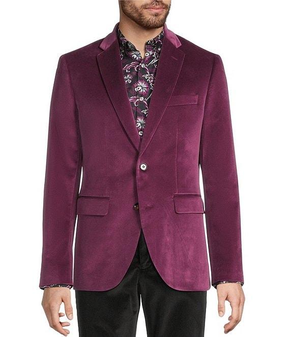Murano Big & Tall Slim Fit Velvet Suit Separates Jacket Product Image