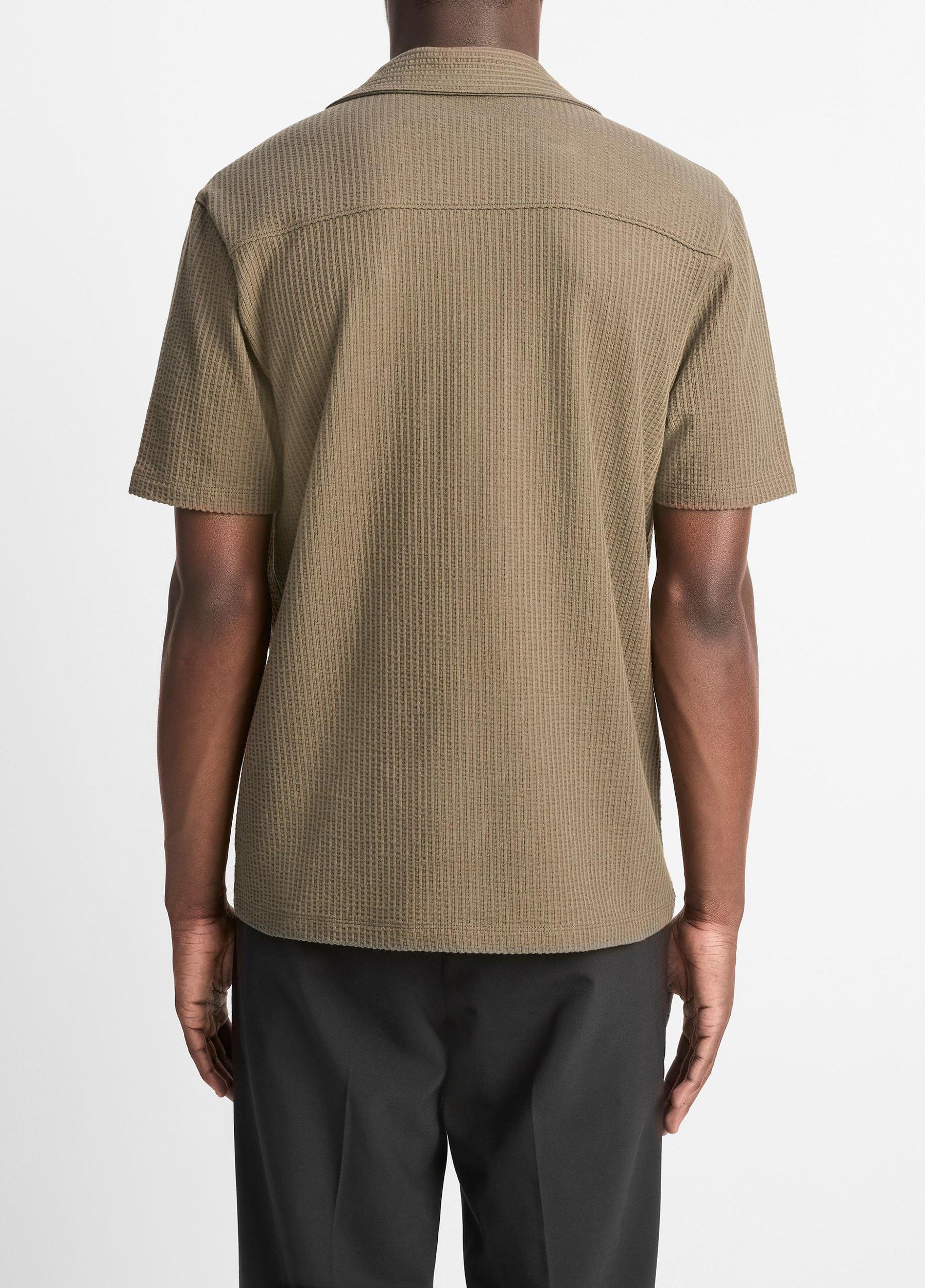 Seersucker-Knit Cotton Cabana Shirt Product Image