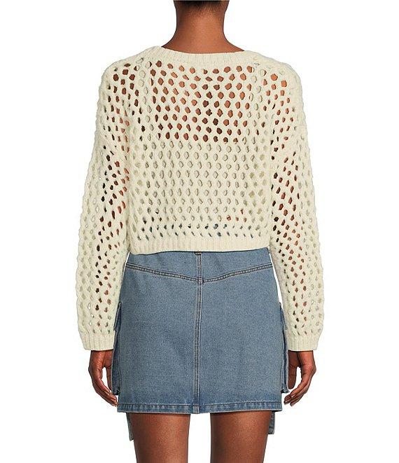 C&V Chelsea & Violet Open Knit Sweater Product Image