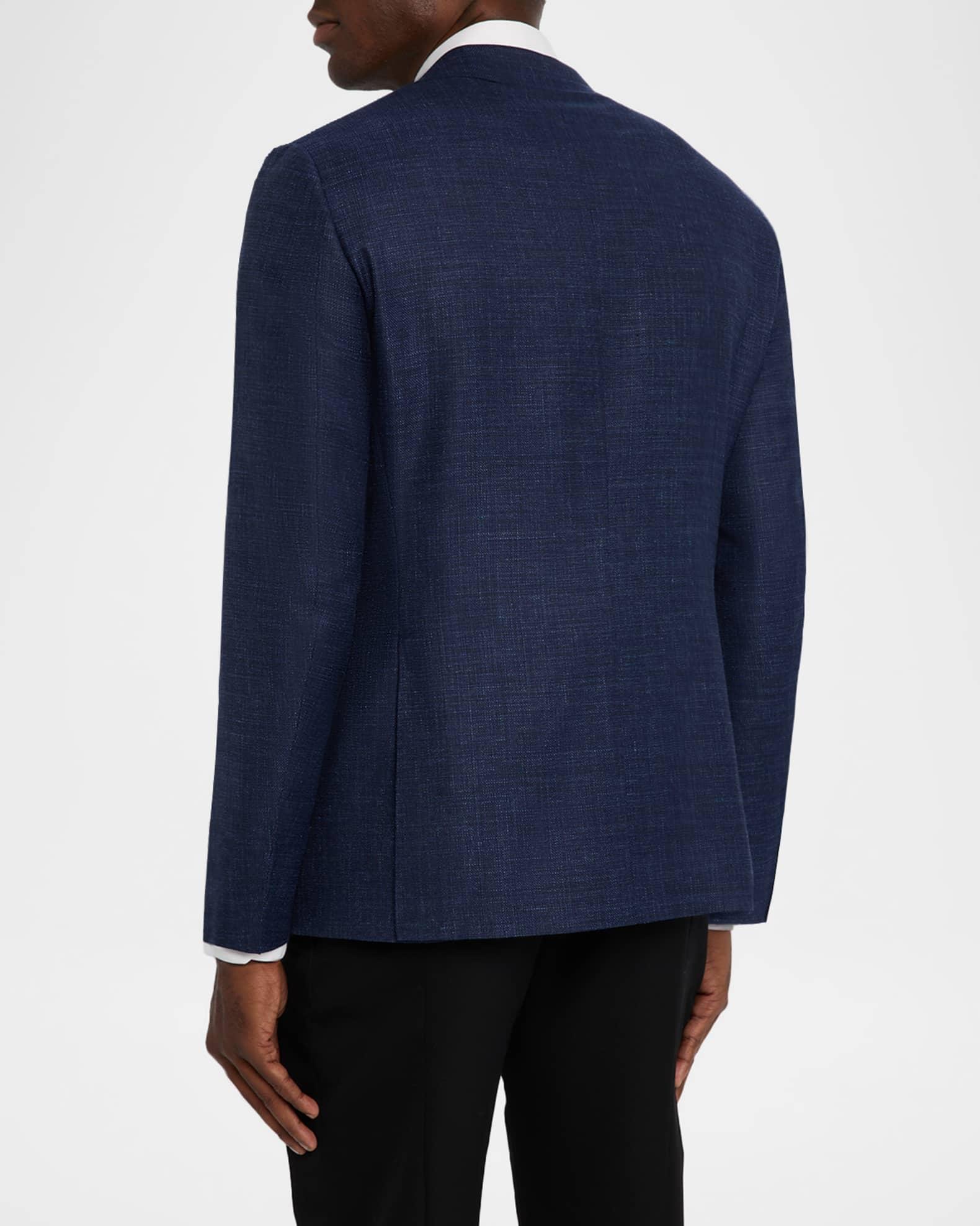 Men's Textured Wool-Blend Notch Lapel Blazer Product Image