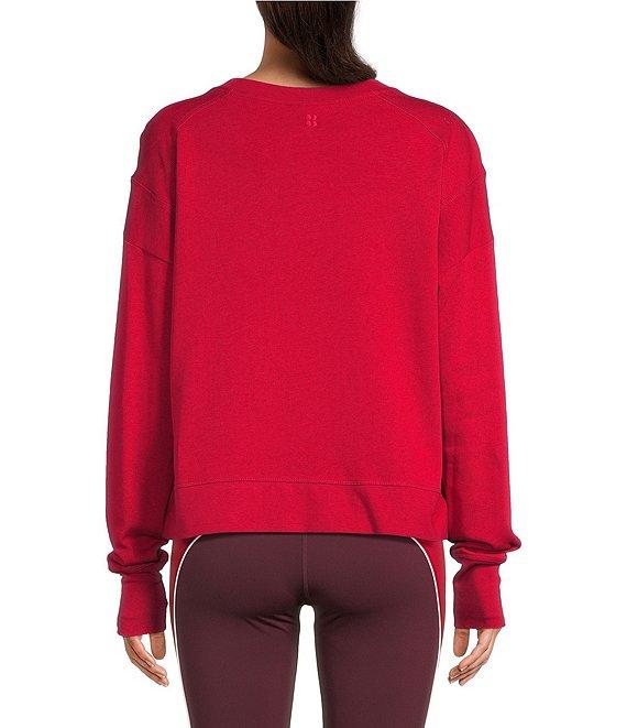 Sweaty Betty After Class Crew Neck Long Sleeve Crop Sweatshirt Product Image