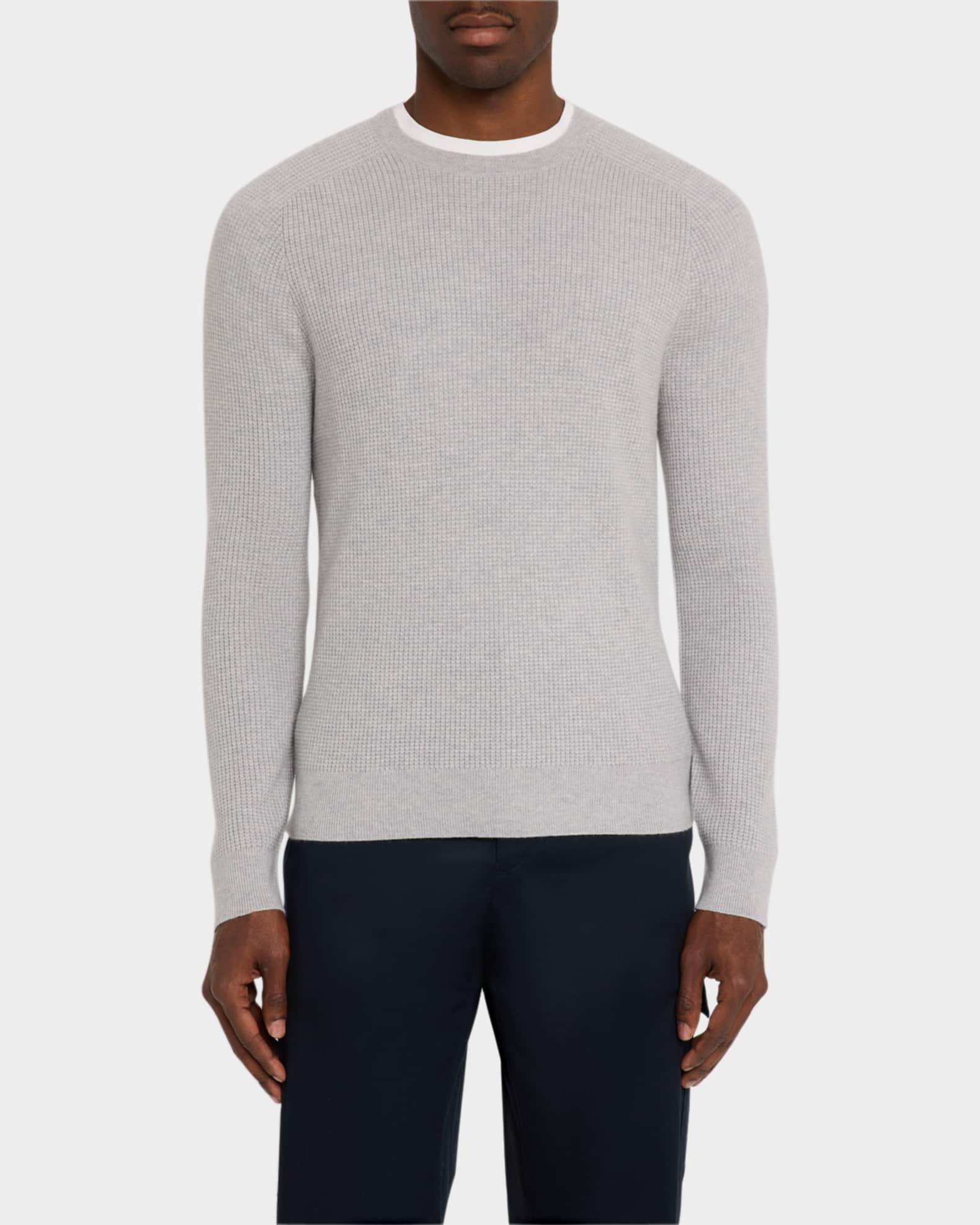 Men's Cashmere Waffle-Knit Sweater Product Image