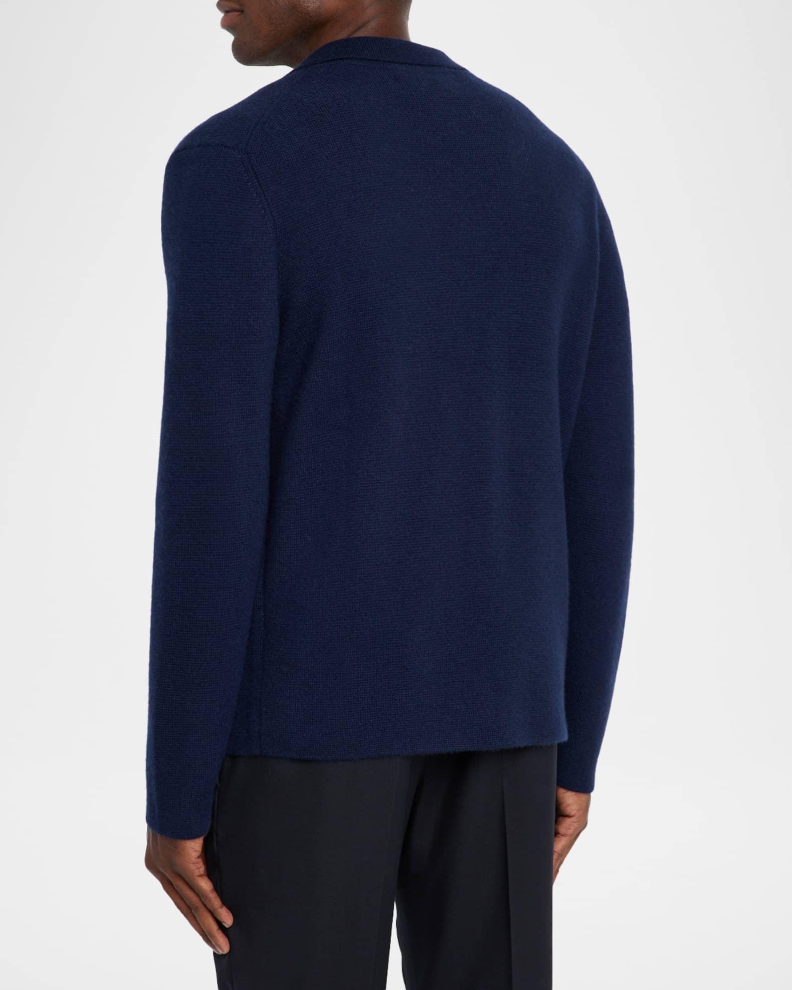 Men's Worsted Cashmere Knit Patch-Pocket Blazer Product Image