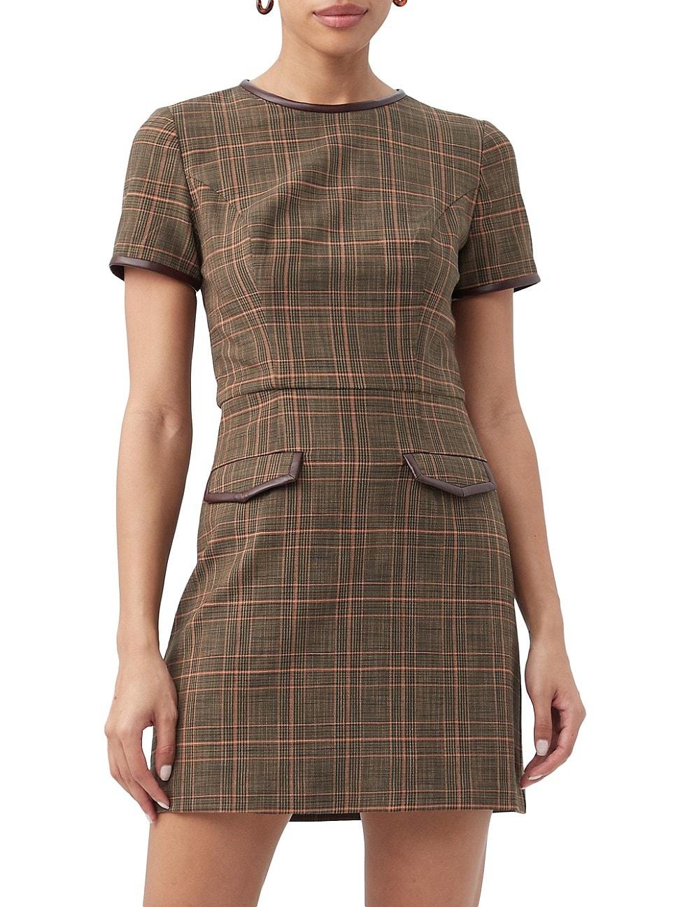Womens Adisa Plaid Sheath Minidress Product Image