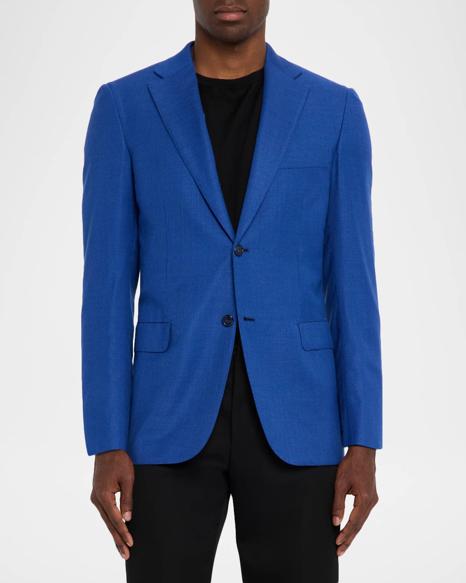 Men's Wool Tailored-Fit Single-Breasted Blazer Product Image