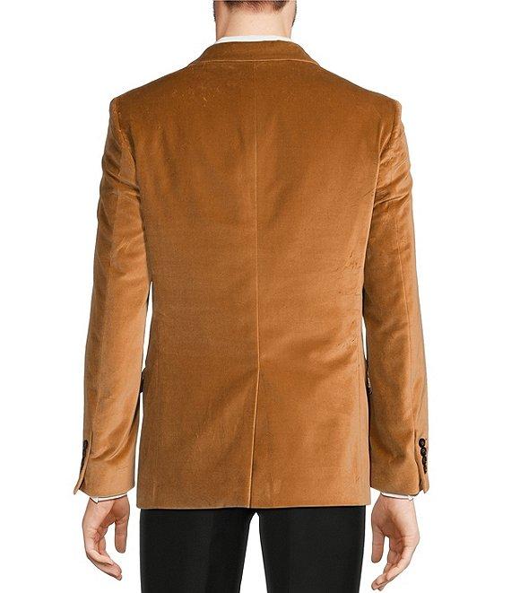 Murano Velvet Slim Fit Suit Separates Notch Lapel Blazer Product Image