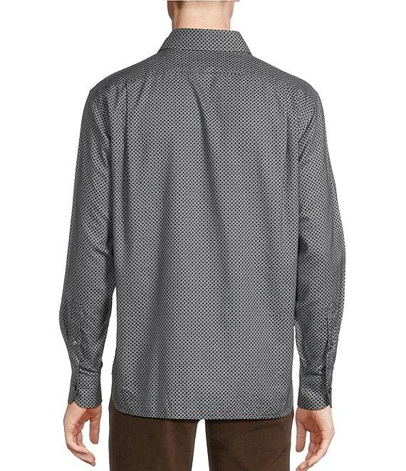 Daniel Cremieux Signature Label Mount Lussari Collection Non-Iron Geo Print Long Sleeve Woven Shirt Product Image