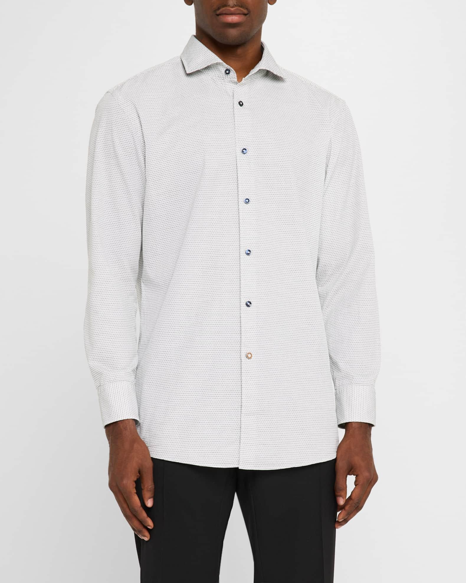 Men's Max Cotton Micro-Print Dress Shirt Product Image